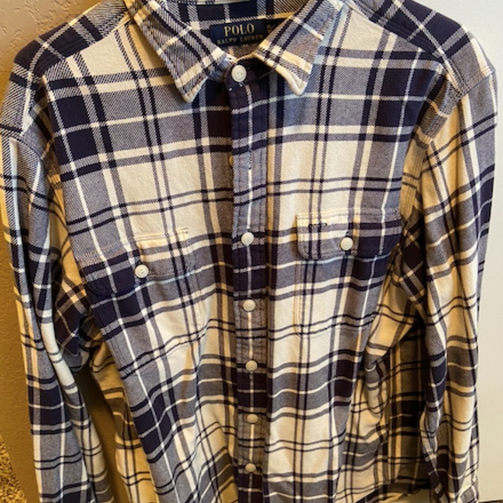 Ralph Lauren Polo Flannel Shirt. Men's XL